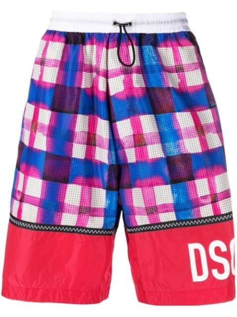 panelled-design deck shorts by DSQUARED2