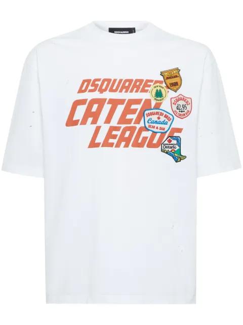 patch-detail T-shirt by DSQUARED2