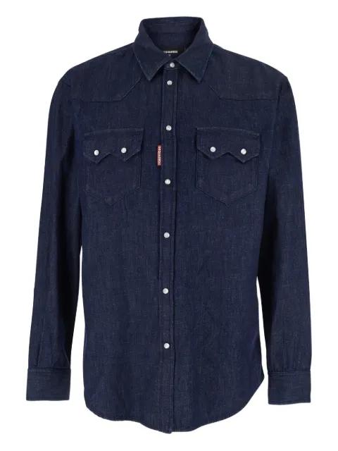 patch-pocket denim shirt by DSQUARED2