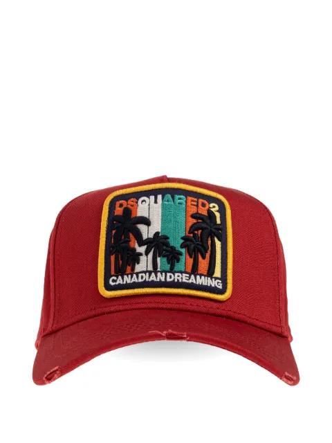 patched baseball cap by DSQUARED2