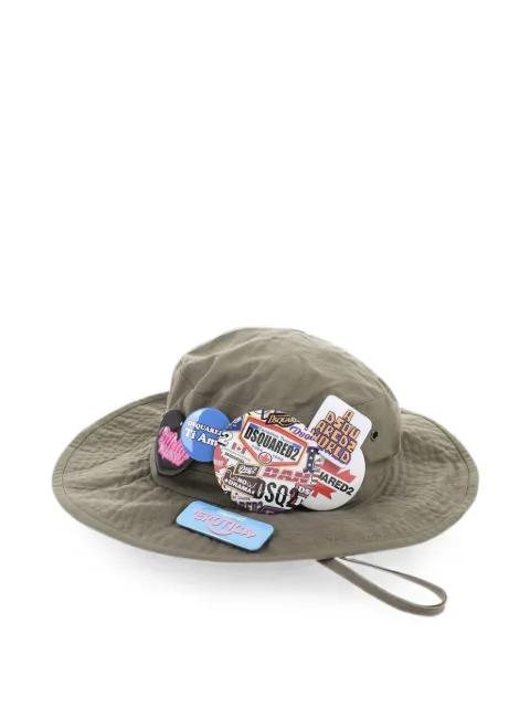 pin-embellished hat by DSQUARED2