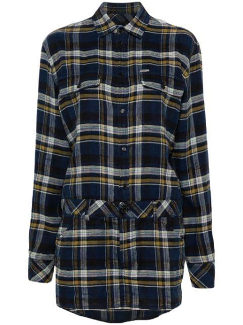 plaid-check mini dress by DSQUARED2