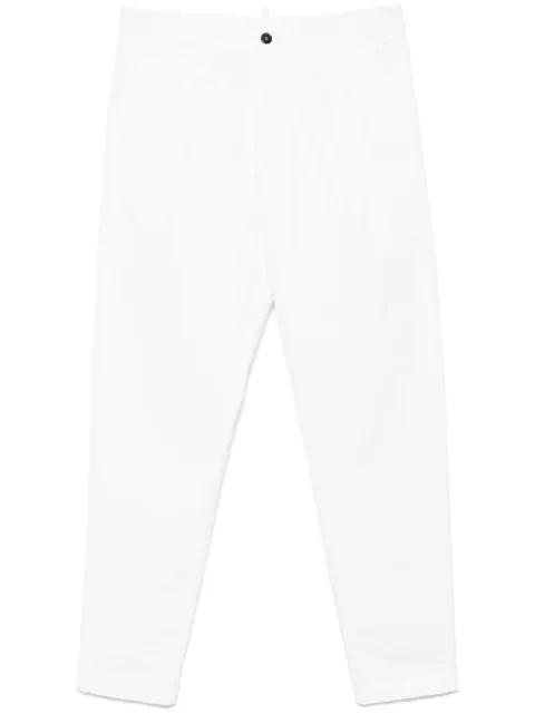 pleated cotton trousers by DSQUARED2