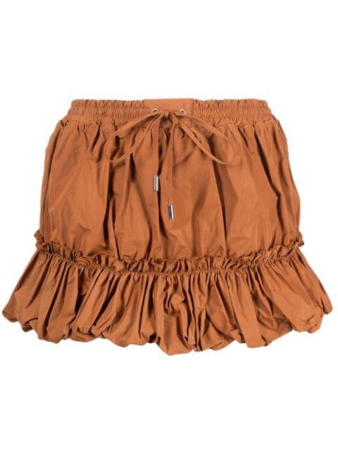 pleated drawstring miniskirt by DSQUARED2