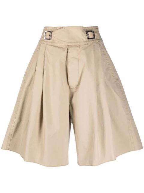 pleated high-waist shorts by DSQUARED2