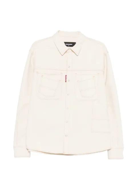 pockets topstitch shirt by DSQUARED2
