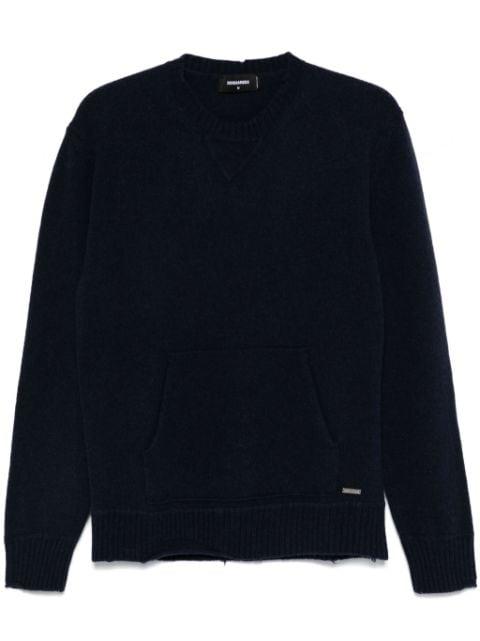 pouch-pocket sweater by DSQUARED2