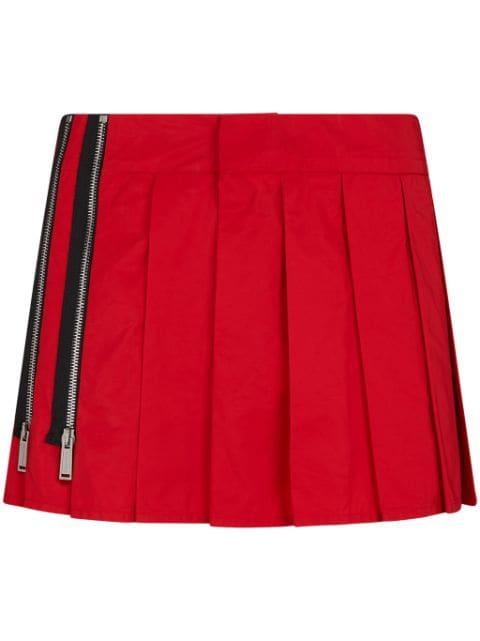 pressed-crease zip-detail skirt by DSQUARED2