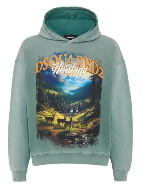 printed hoodie by DSQUARED2