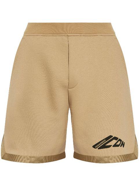 printed track shorts by DSQUARED2