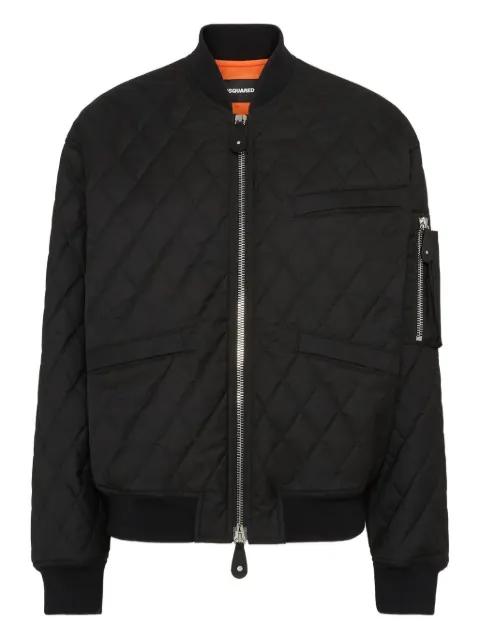 quilted bomber jacket by DSQUARED2