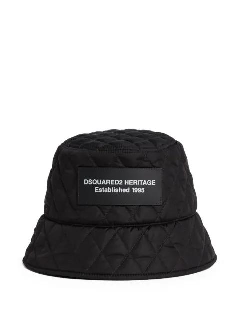 quilted bucket hat by DSQUARED2