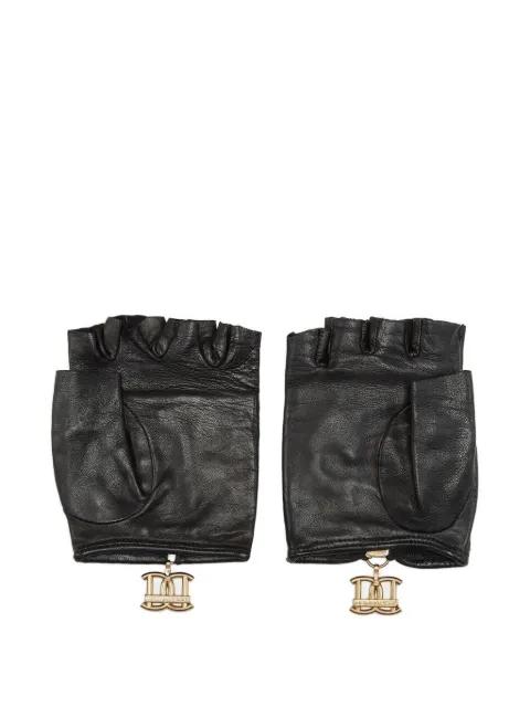 quilted studded gloves by DSQUARED2