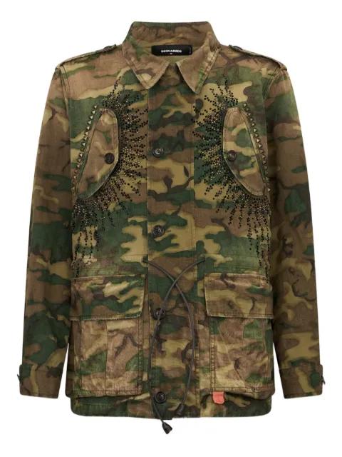 rebel tag camouflage jacket by DSQUARED2