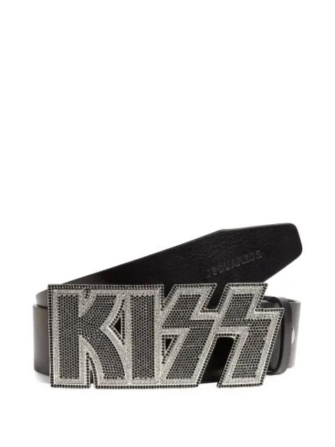 rhinestone-embellished buckle belt by DSQUARED2
