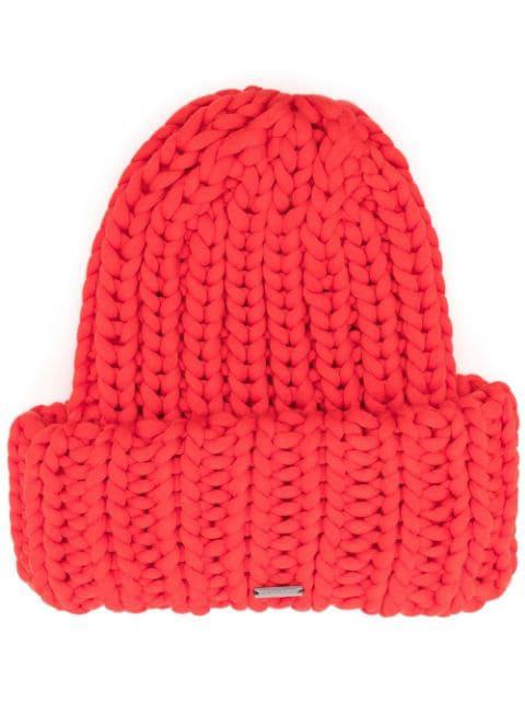 ribbed-knit beanie hat by DSQUARED2