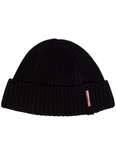 ribbed-knit beanie hat by DSQUARED2