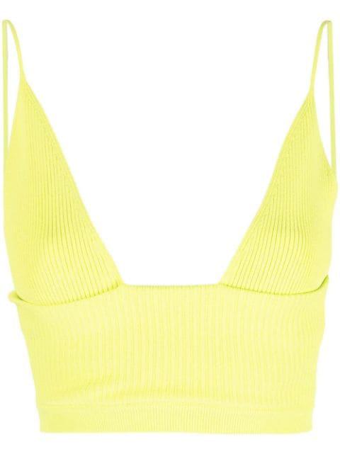 ribbed-knit bralette top by DSQUARED2