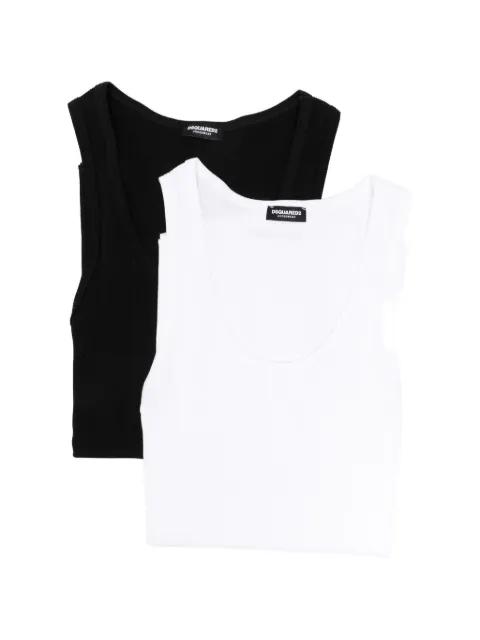 ribbed-knit tank top (set of two) by DSQUARED2