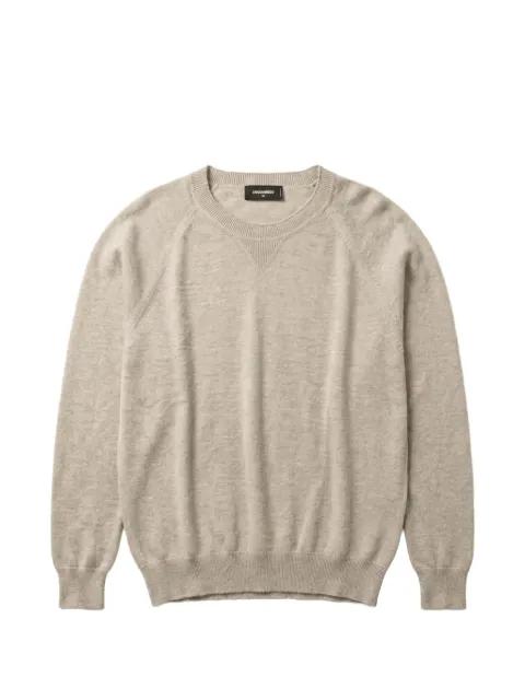 ribbed-trim crew-neck sweater by DSQUARED2
