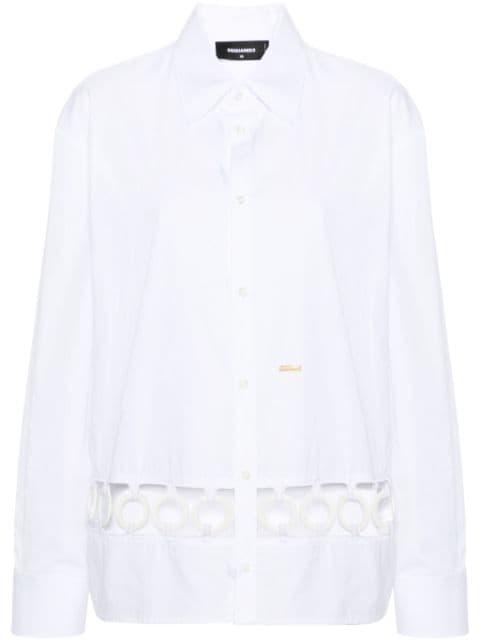 ring-hardware cotton shirt by DSQUARED2