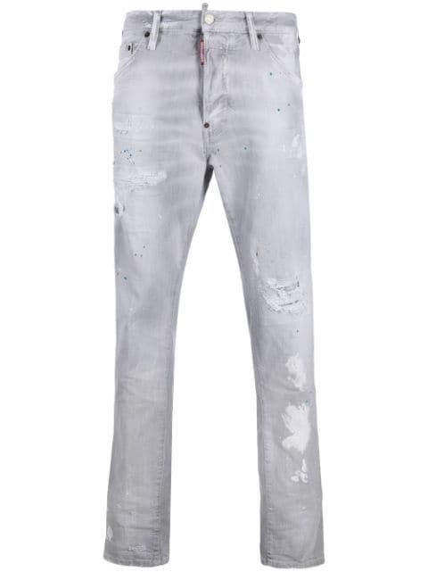 ripped-detail denim jeans by DSQUARED2