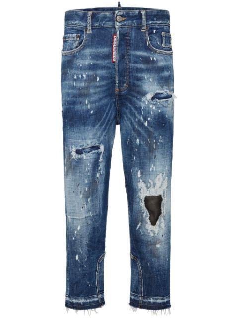 ripped-detail jeans by DSQUARED2
