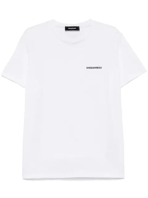 rubberised logo-print T-shirt by DSQUARED2