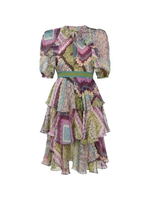 ruffled belted mini dress by DSQUARED2