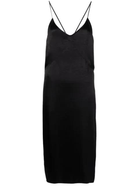 satin-finish midi dress by DSQUARED2