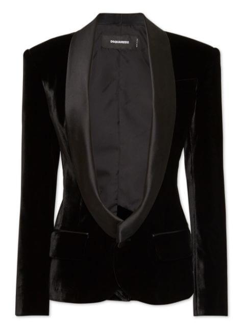 shawl-lapels single-breasted blazer by DSQUARED2