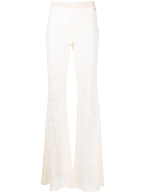 sheer-lace flared trousers by DSQUARED2