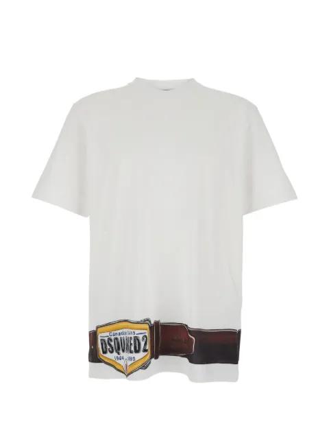 short-sleeve graphic-print T-shirt by DSQUARED2