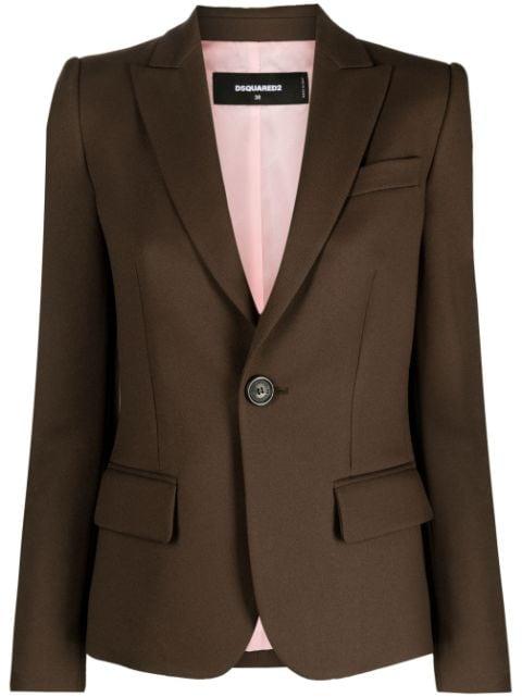 single-breasted long-sleeve blazer by DSQUARED2