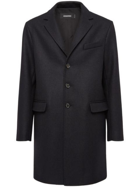 single-breasted midi coat by DSQUARED2