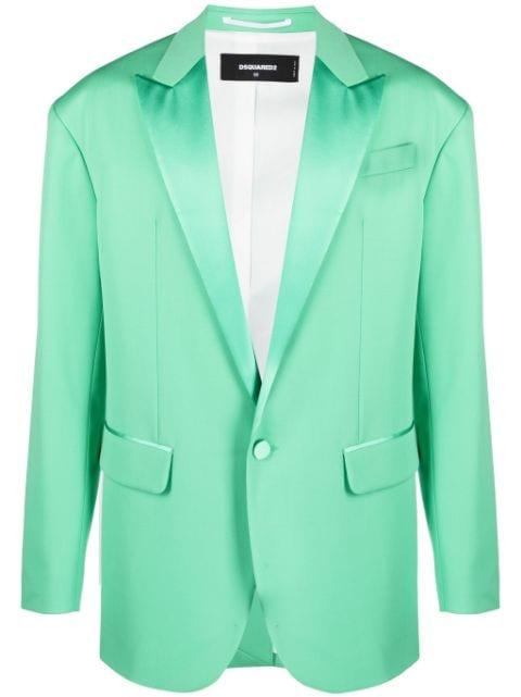 single-breasted silk blazer by DSQUARED2