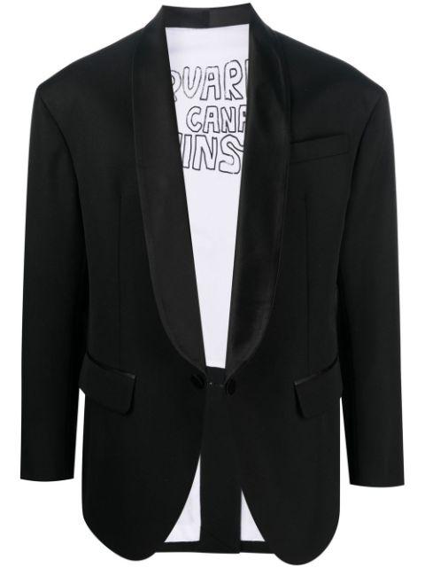 single-breasted tuxedo jacket by DSQUARED2
