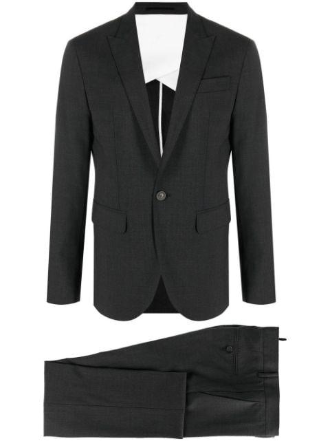 single-breasted wool-blend suit by DSQUARED2