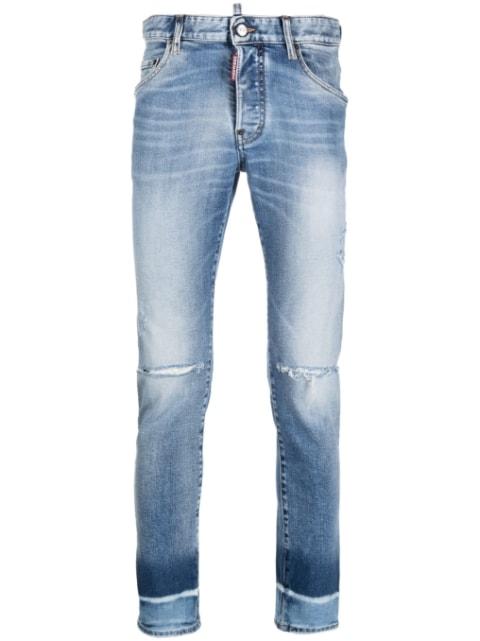 skinny washed denim jeans by DSQUARED2