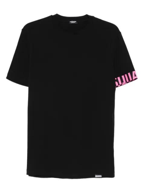 sleeve-detail crew-neck T-shirt by DSQUARED2