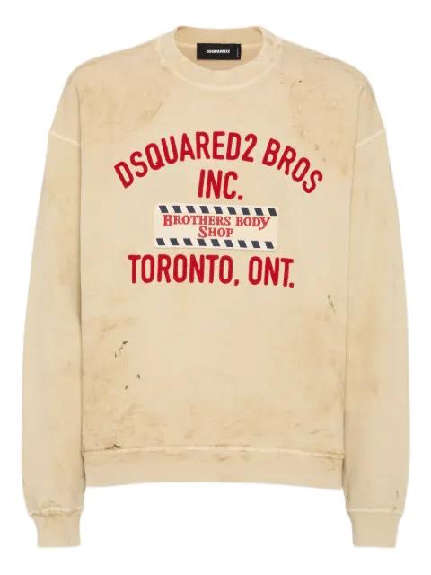 slogan-embroidered sweatshirt by DSQUARED2