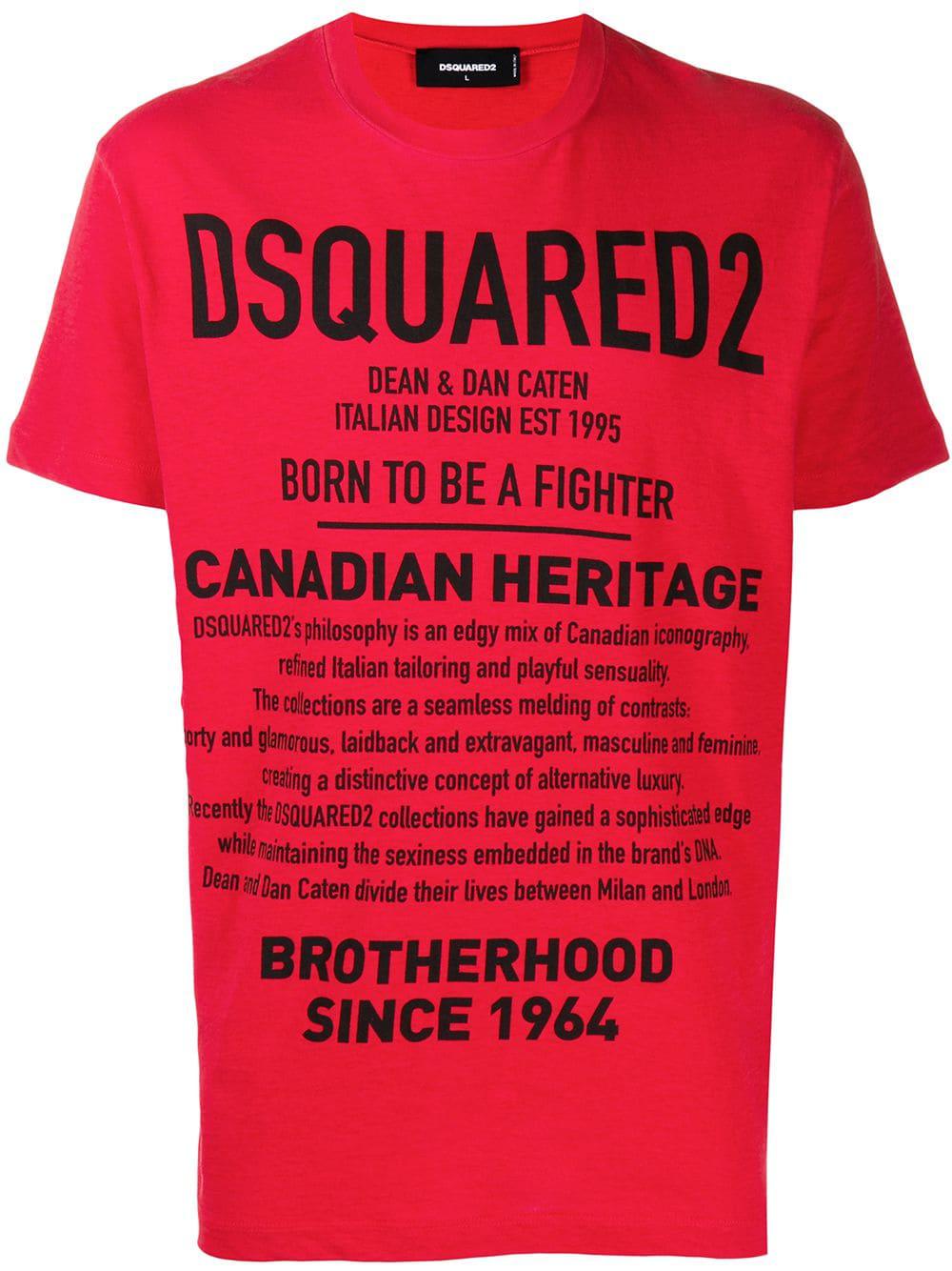 slogan print T-shirt by DSQUARED2
