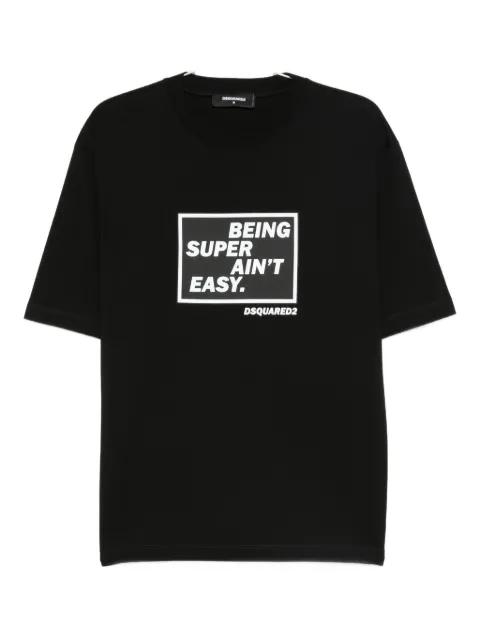 slogan-print T-shirt by DSQUARED2