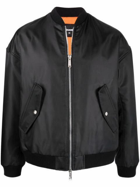 slogan-print bomber jacket by DSQUARED2