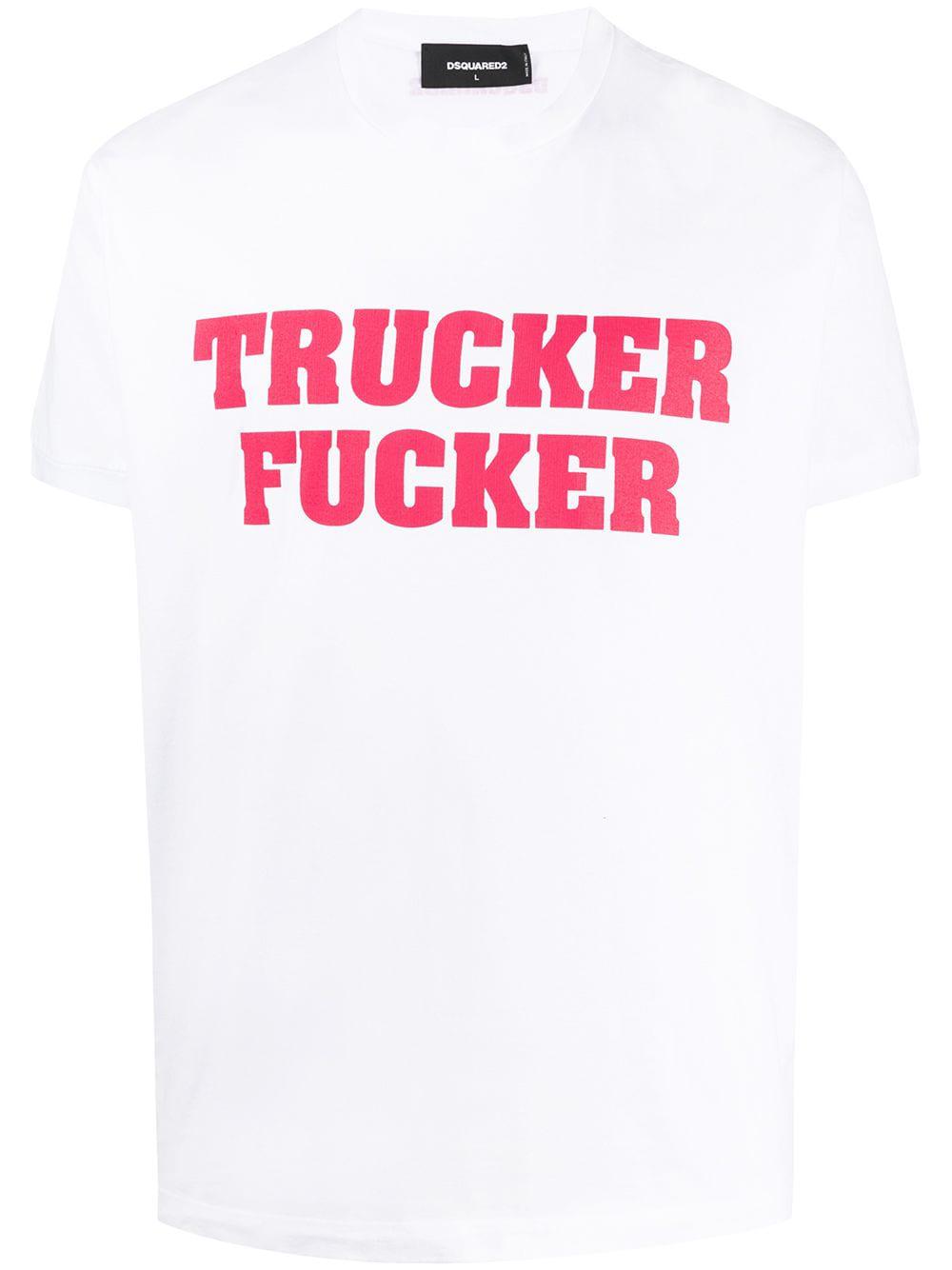 slogan-print box-cut T-shirt by DSQUARED2