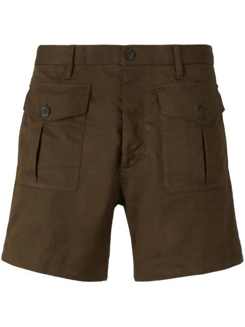 straight-leg cargo shorts by DSQUARED2