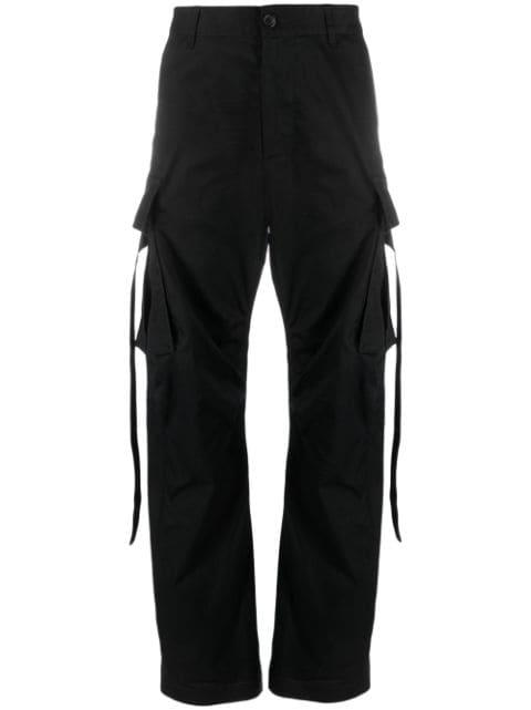 straight-leg cotton cargo trousers by DSQUARED2