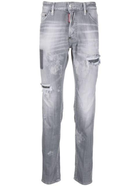 straight-leg distressed jeans by DSQUARED2