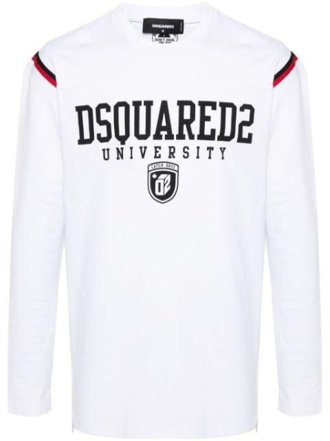 stripe-detail long-sleeve T-shirt by DSQUARED2