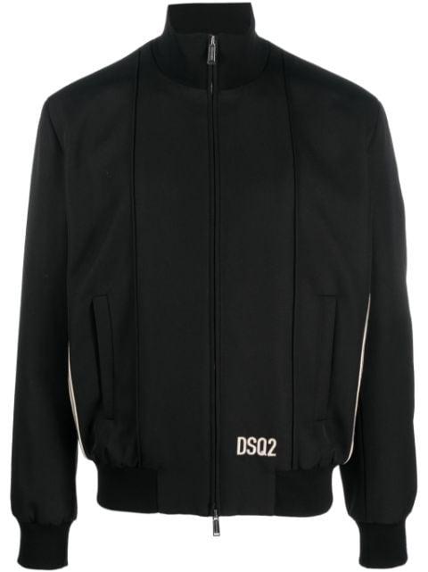 stripe-trim bomber jacket by DSQUARED2